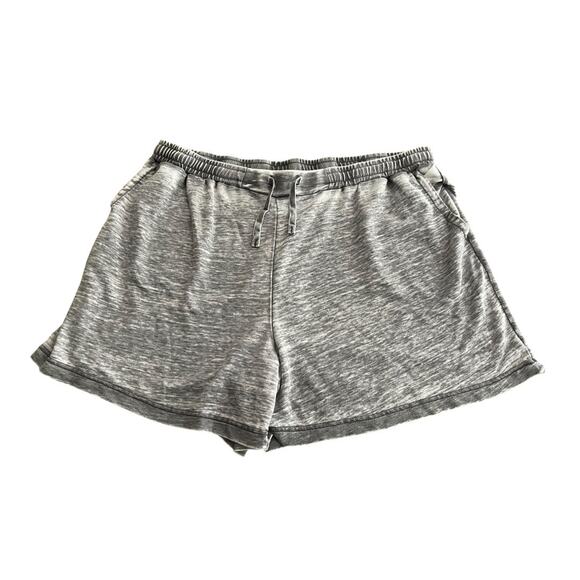 3X June & Delancey Elastic Waist Drawstring Shorts Gray Womens - Picture 2 of 12